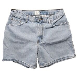 CK Calvin Klein Vintage Light Wash 90s Y2K High Rise Denim Mom Shorts SZ 8